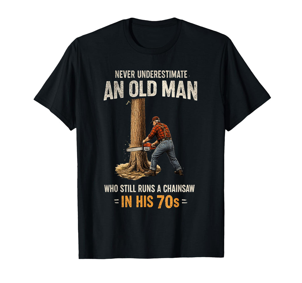 Never Underestimate Old Who Still Runs T-Shirt - Minimalist Print Unisex - T-Shirt, Sweatshirt, Hoodie