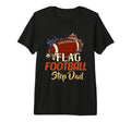 Mens American Flag Football Step Dad T-Shirt - Unique Graphic for Adults - T-Shirt, Sweatshirt, Hoodie