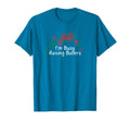 Flowers Red Im Busy Raising Ballers T-Shirt - Novelty Apparel Unisex - T-Shirt, Sweatshirt, Hoodie