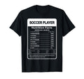 Soccer Player Nutrition Facts T-Shirt - Minimalist Print for Adults - T-Shirt, Sweatshirt, Hoodie