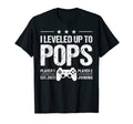 Mens I Leveled Up To Pops Est 2023 Funny T-Shirt - Graphic Print Unisex - T-Shirt, Sweatshirt, Hoodie