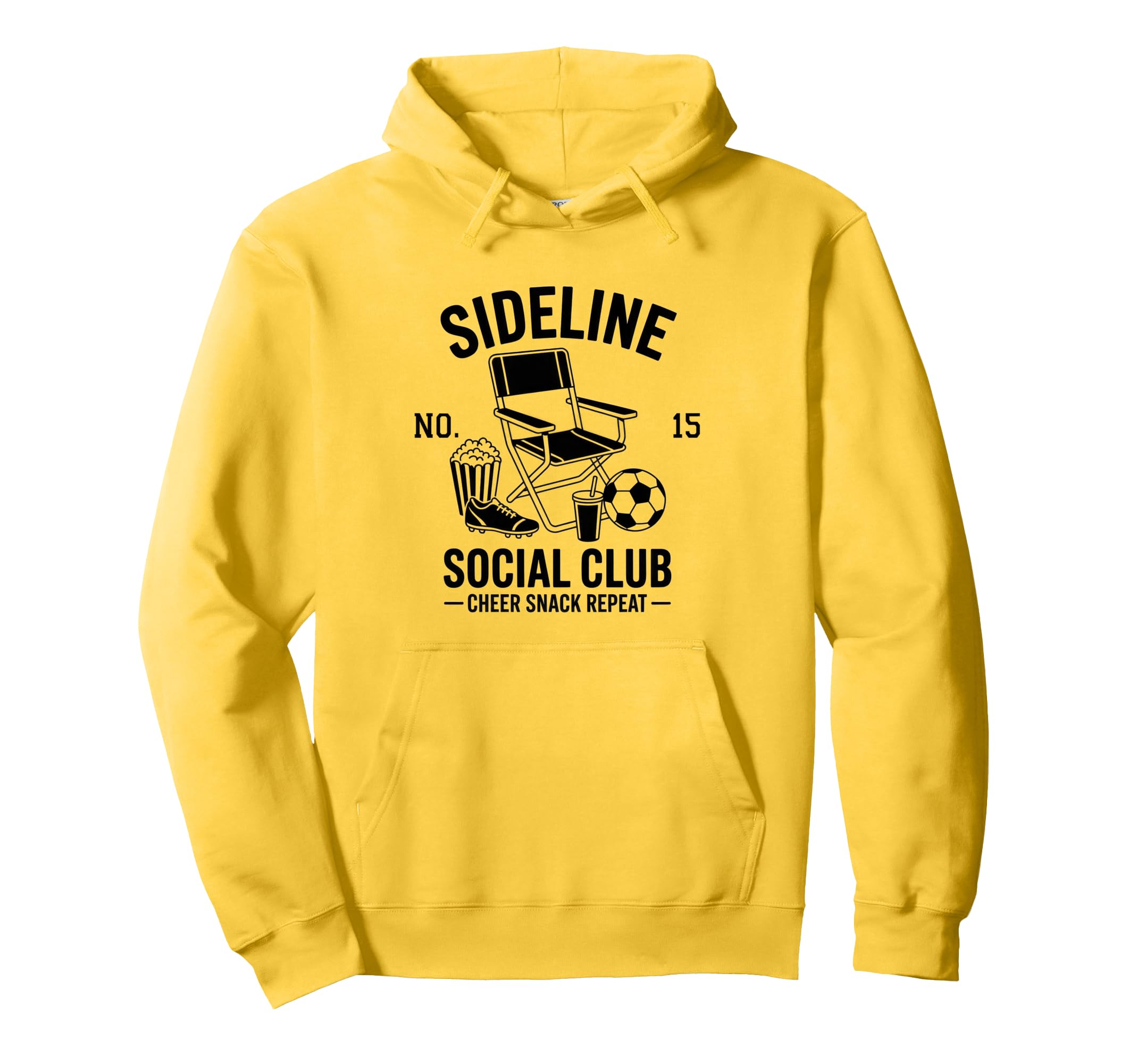 Sideline Social Club Soccer Mom Game Day Hoodie - Graphic Print Men Women - T-Shirt, Sweatshirt, Hoodie