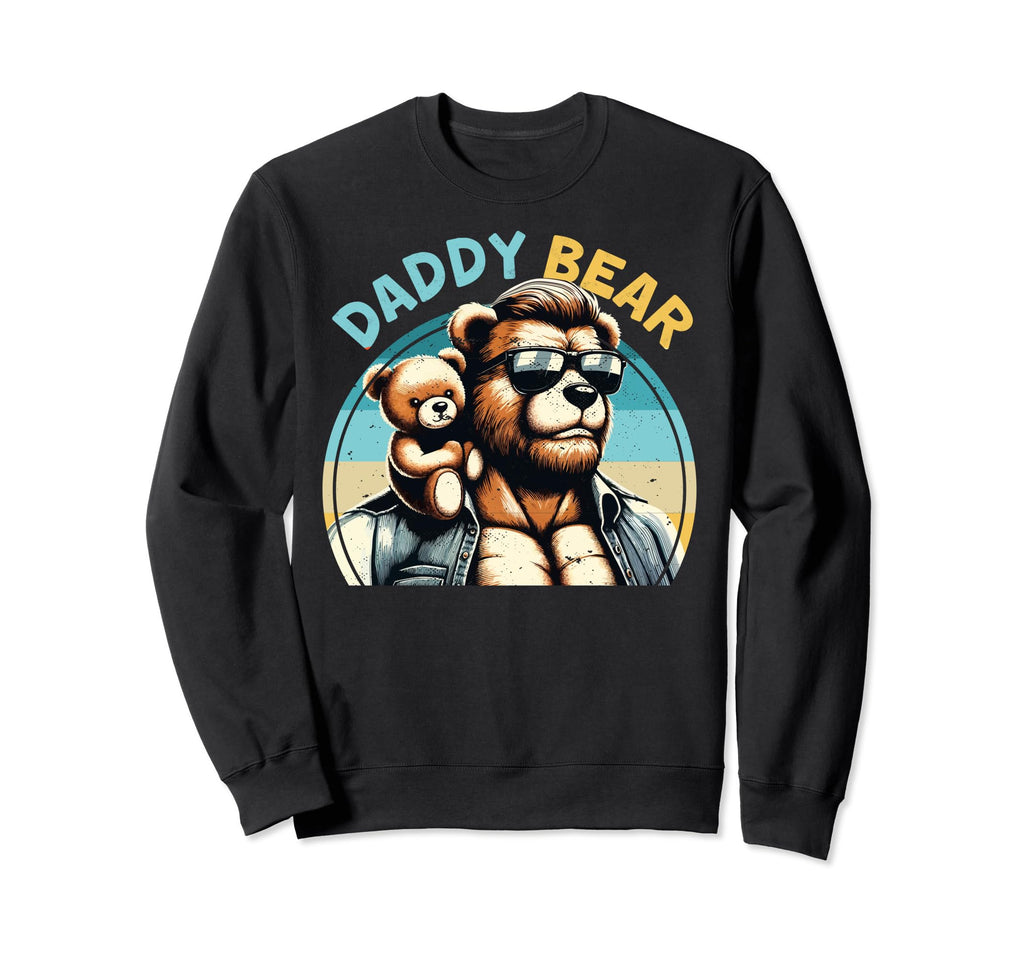 Muscular Daddy Bear Fathers Day Bear Sweatshirt - Custom Art Print Unisex - T-Shirt, Sweatshirt, Hoodie