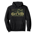 Dad American Flag Camo Proud Dad Fathers Hoodie - Trendy Graphic Men Women - T-Shirt, Sweatshirt, Hoodie