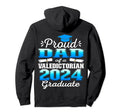 Proud Dad 2024 Valedictorian Class Hoodie - Aesthetic Graphic for Adults - T-Shirt, Sweatshirt, Hoodie