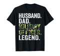 Husband Dad Military Officer Legend T-Shirt - Aesthetic Graphic Unisex - T-Shirt, Sweatshirt, Hoodie