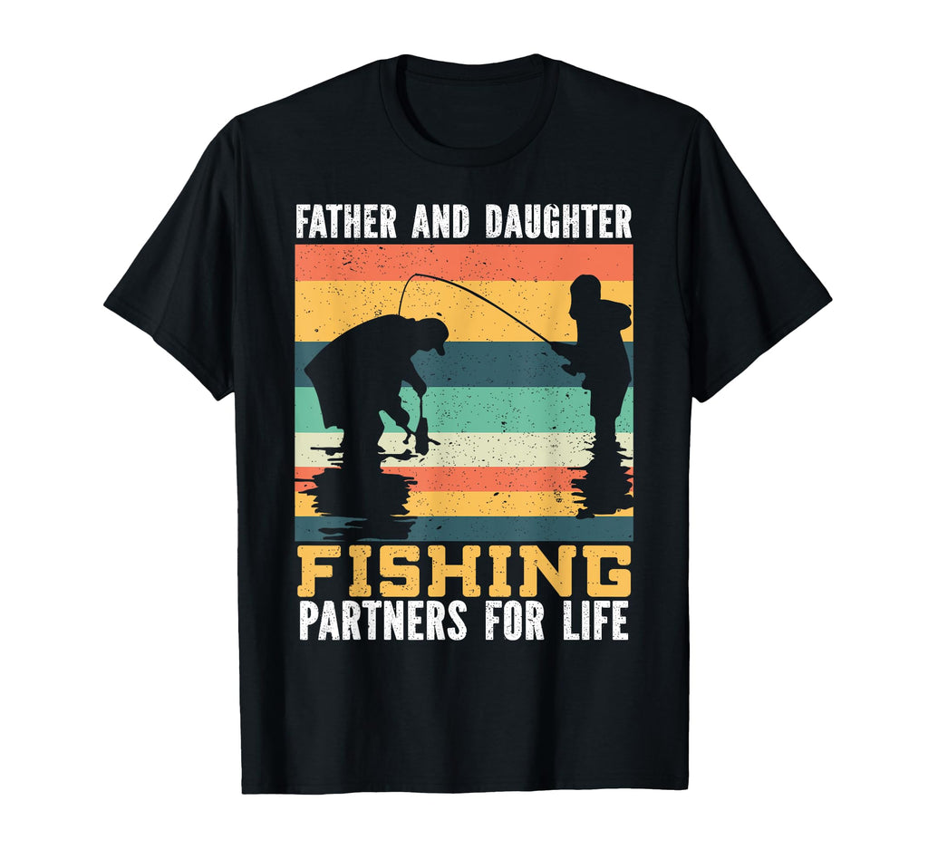 Father And Daughter Fishing Partners T-Shirt - Aesthetic Graphic Men Women - T-Shirt, Sweatshirt, Hoodie