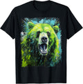 Pop Art Colorful Bear Green - Adult & Kids T-Shirts, Sweatshirts & Hoodies apparel design preview 1