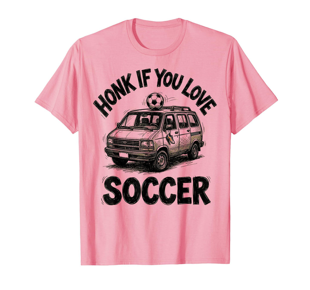 Honk If You Love Soccer Fun Soccer Mom T-Shirt - Trendy Graphic for Adults - T-Shirt, Sweatshirt, Hoodie