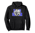 Rams Soccer Mom Game Day Mascot Blue Hoodie - Trendy Graphic for Adults - T-Shirt, Sweatshirt, Hoodie
