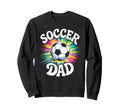 Soccer Dad Tie Dye Spirit Family Pride Sweatshirt - Minimalist Print Unisex - T-Shirt, Sweatshirt, Hoodie