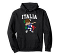 Italia Soccer Italian Italy Flag Map Hoodie - Minimalist Print Men Women - T-Shirt, Sweatshirt, Hoodie