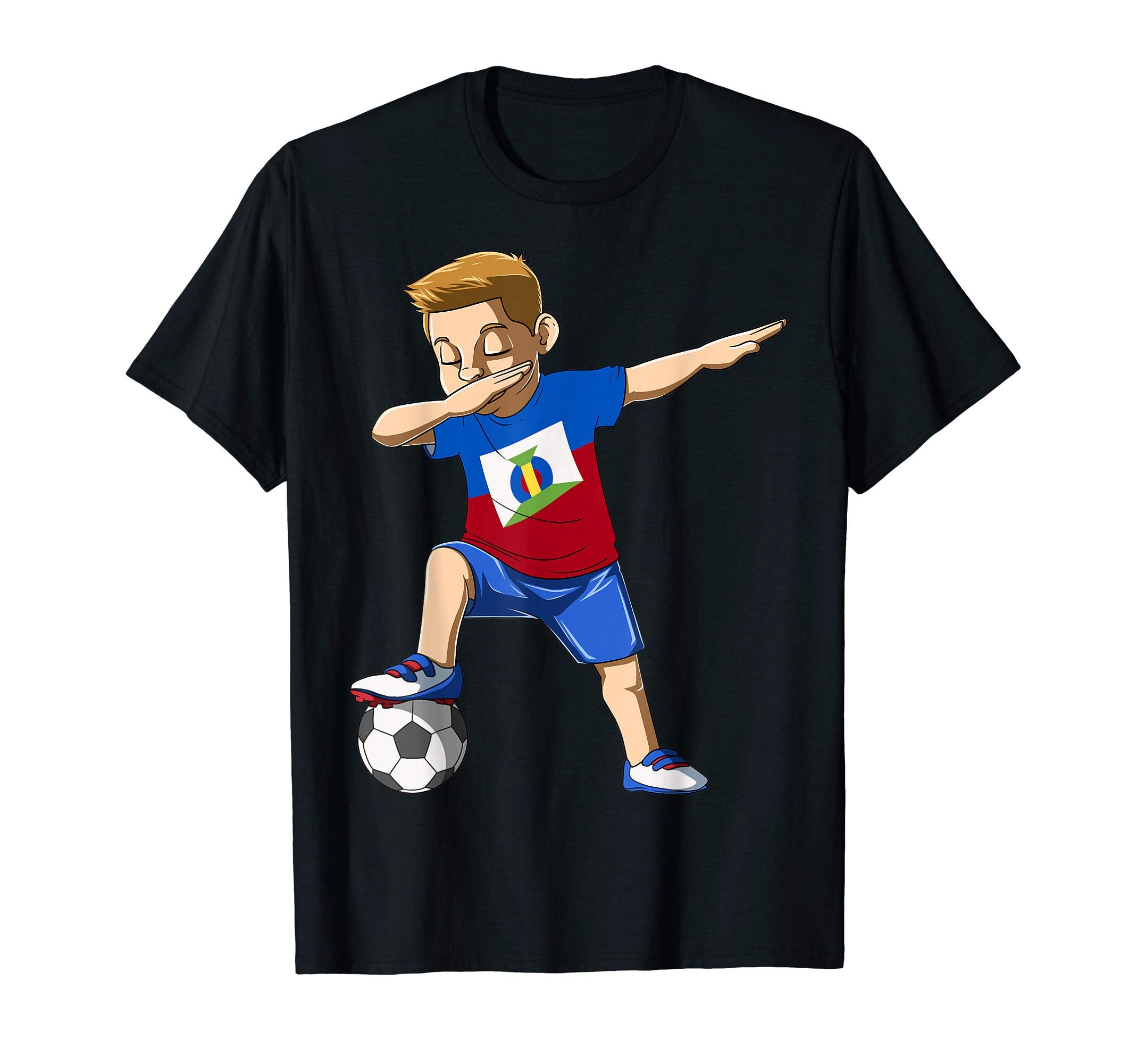 Dabbing Soccer Haiti Jersey Haitian T-Shirt - Trendy Graphic for Adults - T-Shirt, Sweatshirt, Hoodie