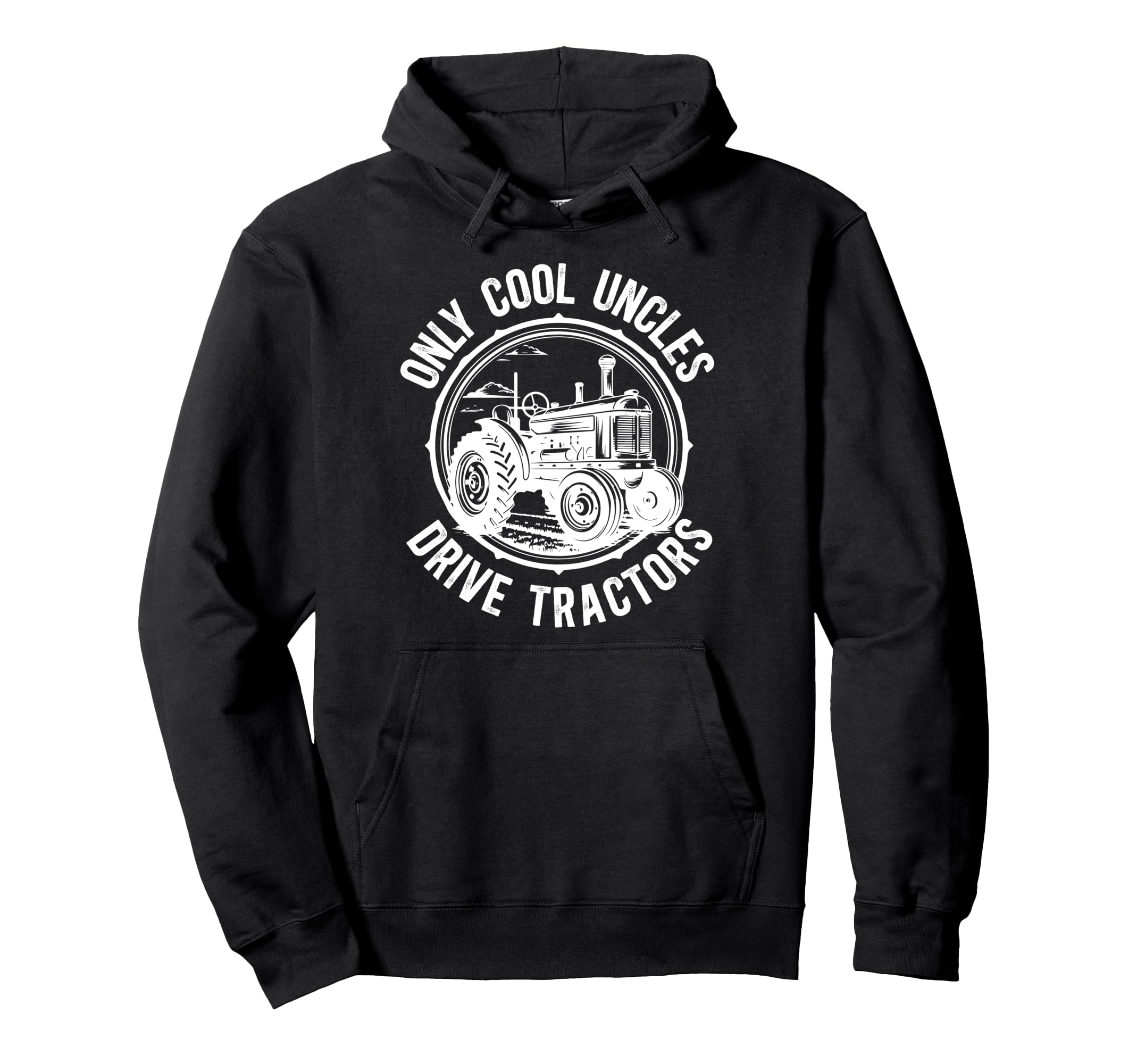 Tractor Uncle Proud Tractor Lover Hoodie - Casual Everyday Wear Men Women - T-Shirt, Sweatshirt, Hoodie