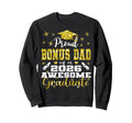 Super Proud Bonus Dad 2026 Graduate Sweatshirt - Minimalist Print Unisex - T-Shirt, Sweatshirt, Hoodie
