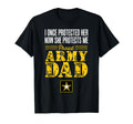 Proud Army Dad Daughter Fathers Day T-Shirt - Minimalist Print Men Women - T-Shirt, Sweatshirt, Hoodie
