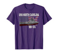 Ww2 American Battleship Uss North Carolina T-Shirt - Trendy Graphic Unisex - T-Shirt, Sweatshirt, Hoodie