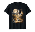 Boston Terrier Howling Moon T-Shirt - Novelty Apparel Unisex - T-Shirt, Sweatshirt, Hoodie