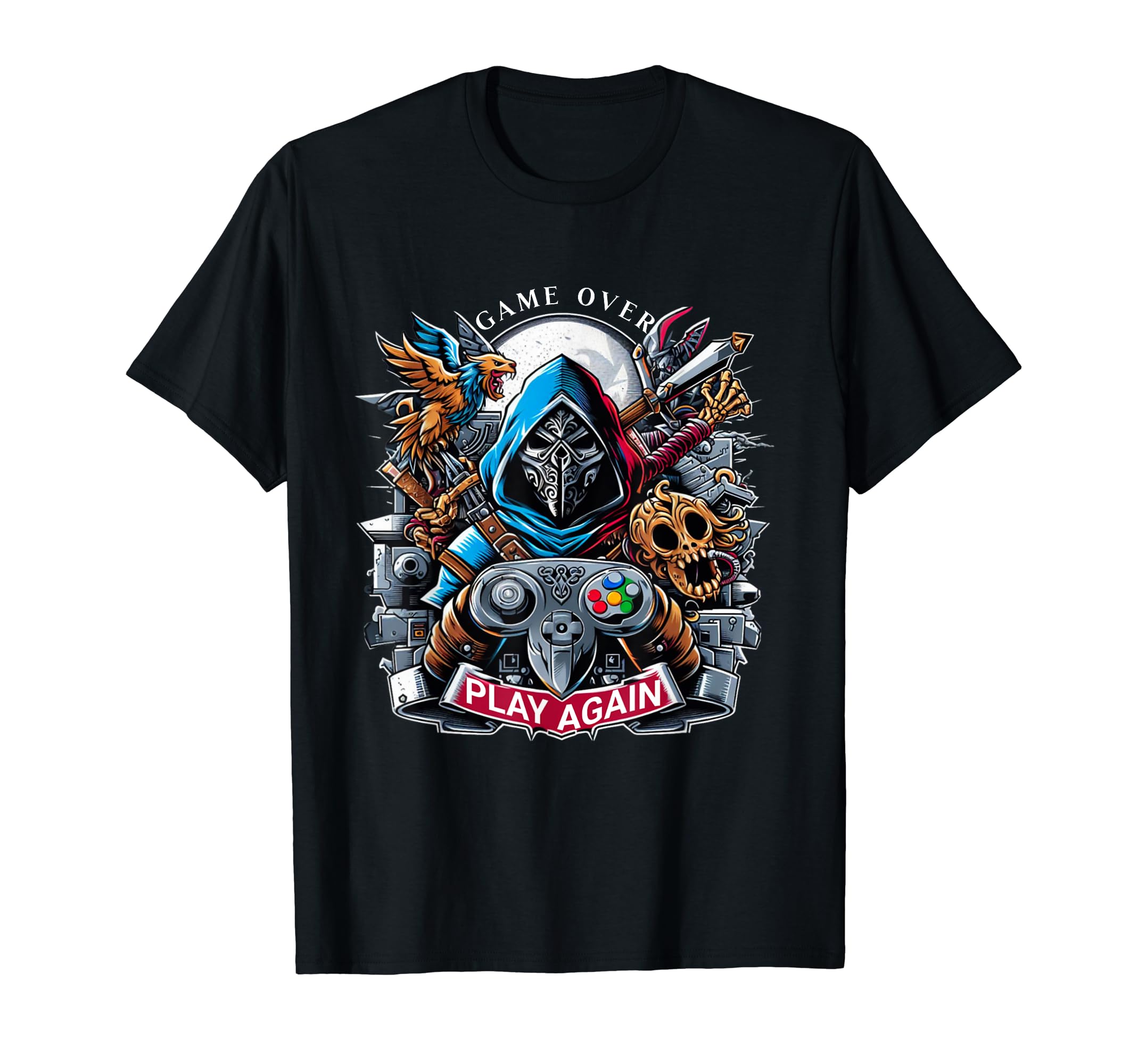 Funny Game Controllers Video Game T-Shirt - Aesthetic Graphic Men Women - T-Shirt, Sweatshirt, Hoodie
