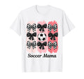 Soccer Mama Coquette Bow Soccer Mom T-Shirt - Fun Novelty Design Unisex - T-Shirt, Sweatshirt, Hoodie