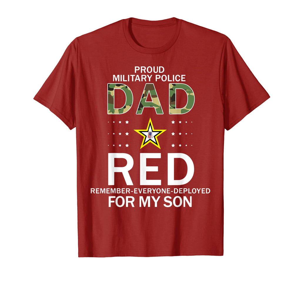 Mens Wear Red Red Friday My Son Proud Mp T-Shirt - Graphic Print Men Women - T-Shirt, Sweatshirt, Hoodie