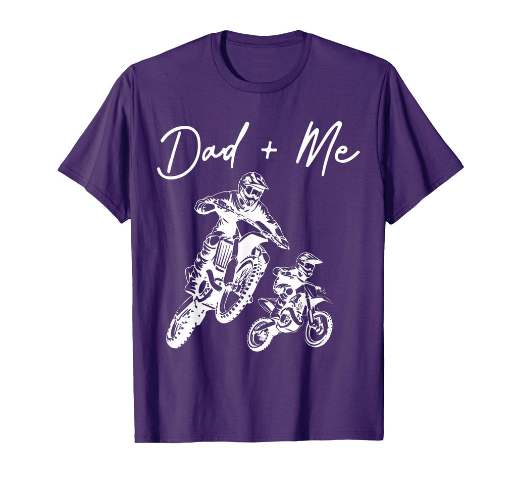Daddy And Me Riding Father Motorcycle T-Shirt - Novelty Apparel Unisex - T-Shirt, Sweatshirt, Hoodie