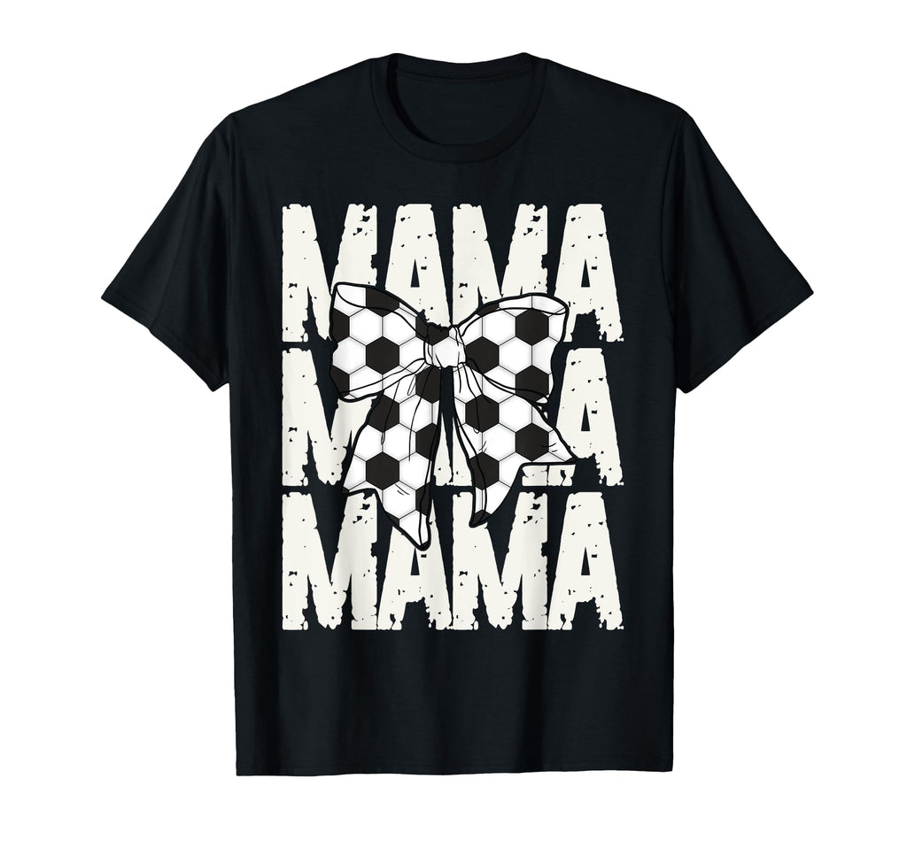 Soccer Mama Coquette Bow Sports Mom T-Shirt - Minimalist Print Men Women - T-Shirt, Sweatshirt, Hoodie