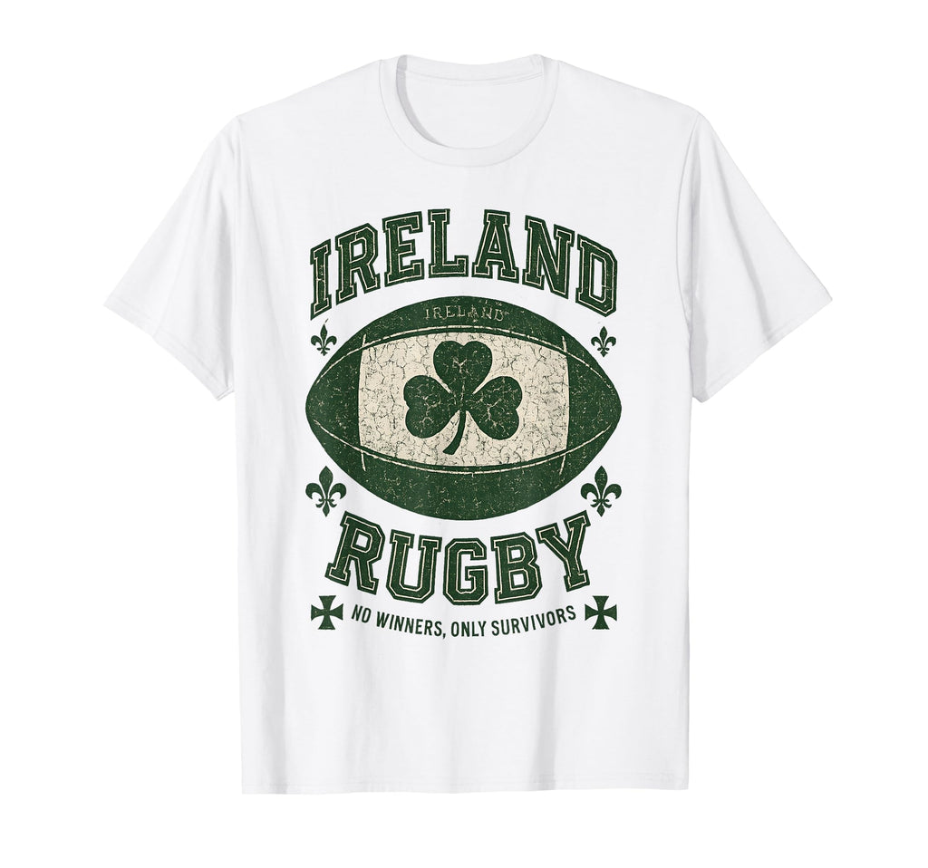 Ireland Rugby No Winners Only Survivors T-Shirt - Aesthetic Graphic Unisex - T-Shirt, Sweatshirt, Hoodie