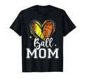 Ball Mom Softball Basketball Mom Both T-Shirt - Custom Art Print Unisex - T-Shirt, Sweatshirt, Hoodie