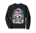 Soccer Ball Melting Ice Cream Drip Sweatshirt - Trendy Graphic for Adults - T-Shirt, Sweatshirt, Hoodie