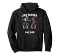 Dirt Bike Family Father Son Motocross Hoodie - Aesthetic Graphic Men Women - T-Shirt, Sweatshirt, Hoodie
