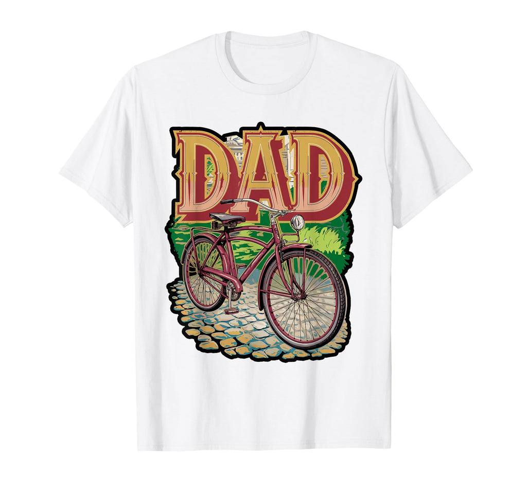 Dad Cycling Silhouette T-Shirt - Aesthetic Graphic for Adults - T-Shirt, Sweatshirt, Hoodie