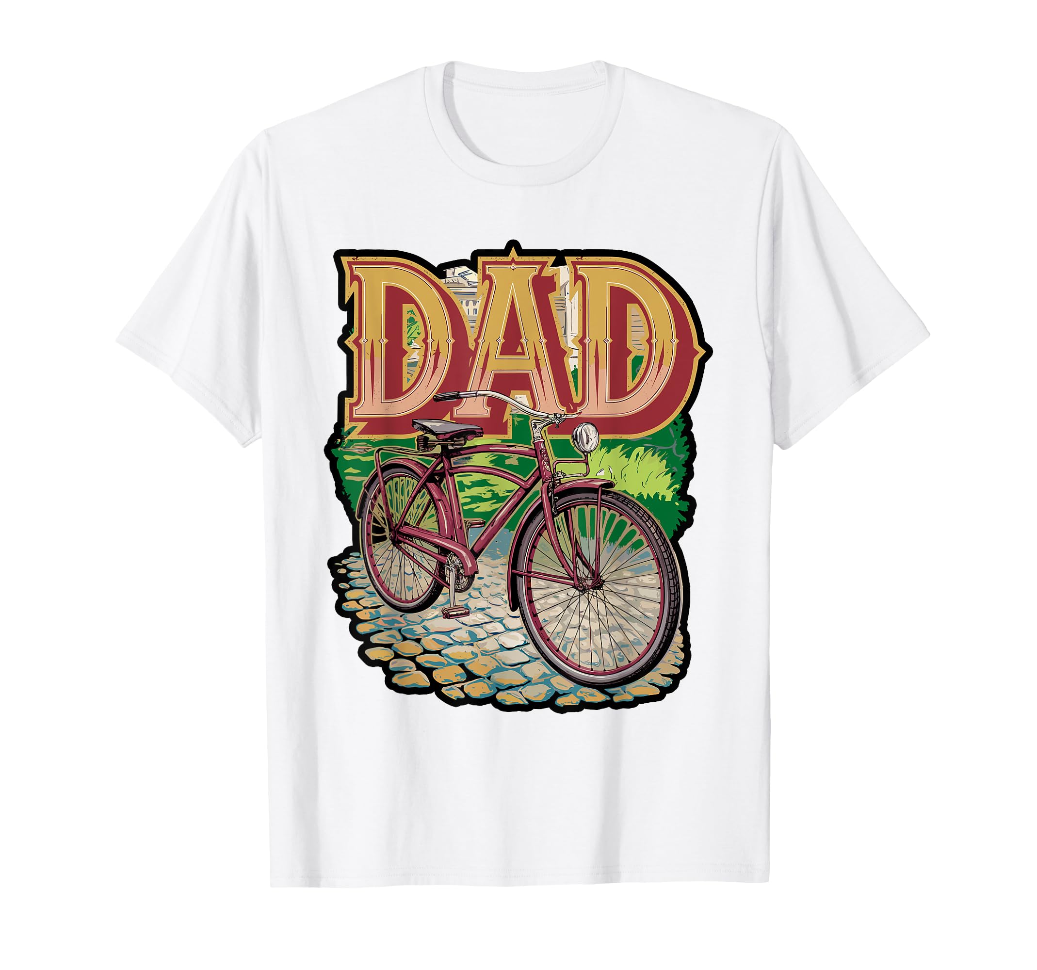 Dad Cycling Silhouette T-Shirt - Aesthetic Graphic for Adults - T-Shirt, Sweatshirt, Hoodie