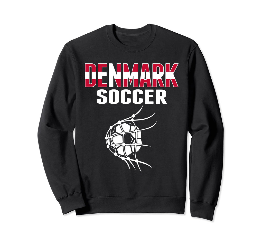 Denmark Soccer Ball Net Goal Sweatshirt - Casual Everyday Wear Men Women - T-Shirt, Sweatshirt, Hoodie