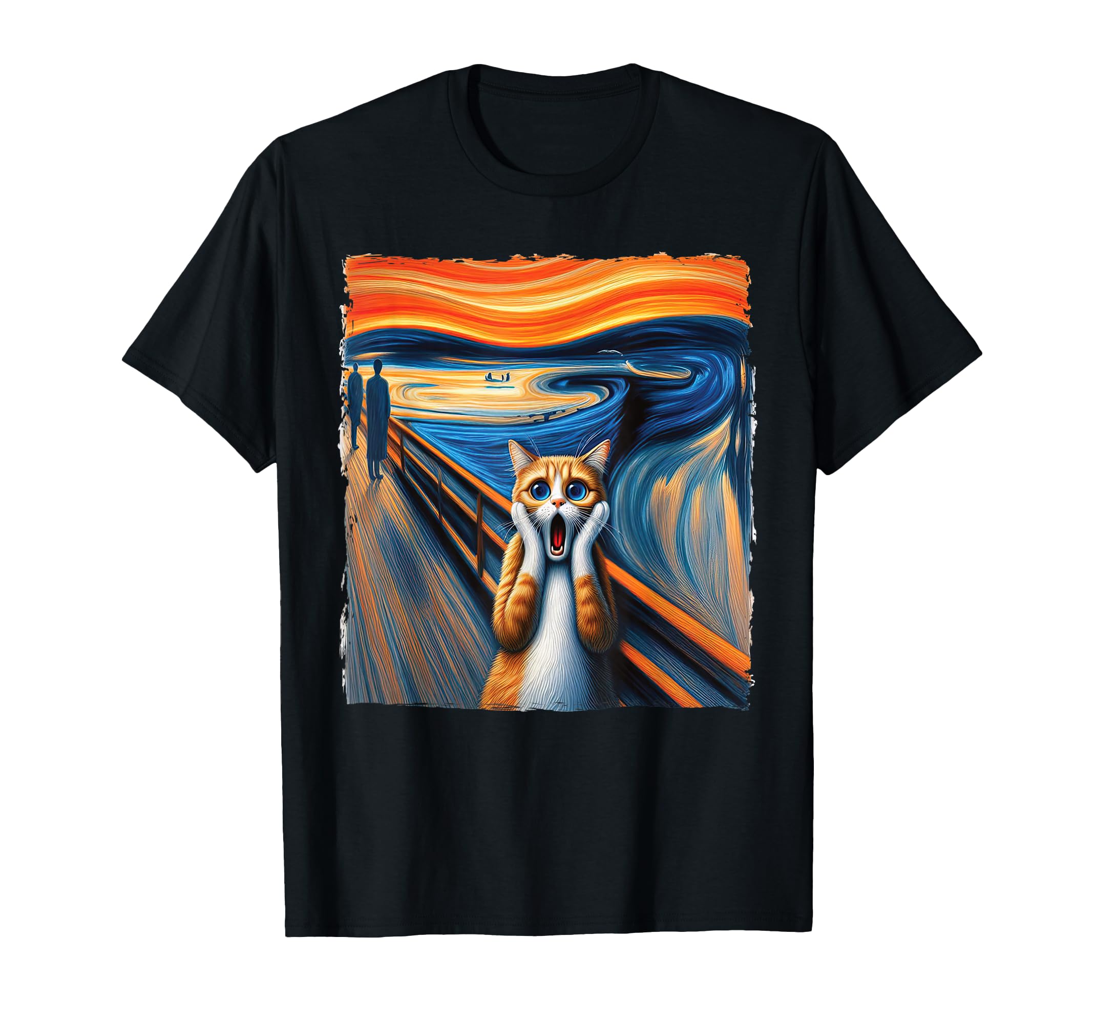 Scream Cat Parody Kitty Cat Lover Cat Mom T-Shirt - Novelty Apparel Unisex - T-Shirt, Sweatshirt, Hoodie
