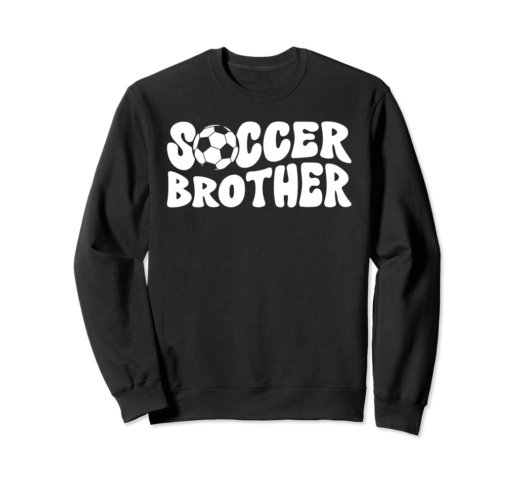Soccer Brother Soccer Player Groovy Sweatshirt - Unique Graphic for Adults - T-Shirt, Sweatshirt, Hoodie