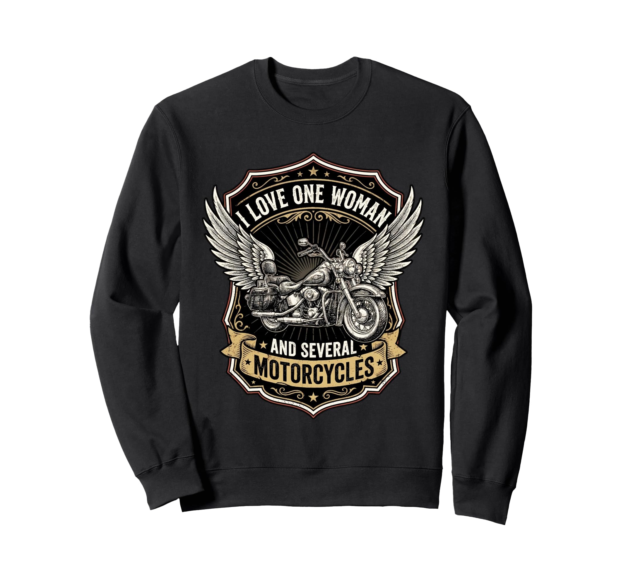 I Love One And Several Motorcycles Sweatshirt - Minimalist Print Men Women - T-Shirt, Sweatshirt, Hoodie