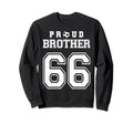 Number 66 Custom Proud Soccer Futbol Sweatshirt - Minimalist Print Unisex - T-Shirt, Sweatshirt, Hoodie