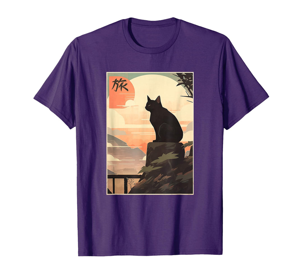Japanese Scenery Kanji Writing T-Shirt - Aesthetic Graphic Men Women - T-Shirt, Sweatshirt, Hoodie