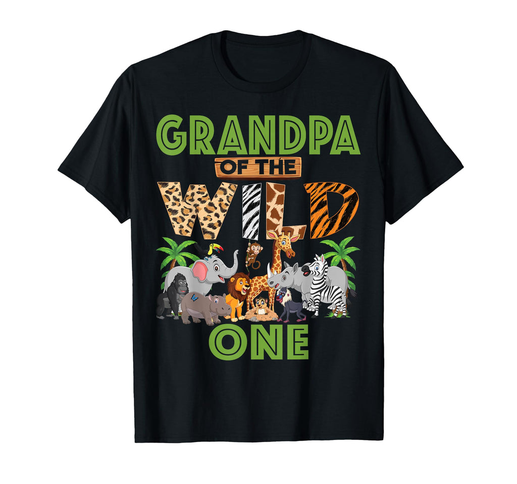 1St Birthday Zoo Safari Jungle Grandpa T-Shirt - Unique Graphic Men Women - T-Shirt, Sweatshirt, Hoodie