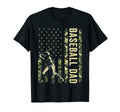 Hitter Baseball Camo American Flag T-Shirt - Minimalist Print for Adults - T-Shirt, Sweatshirt, Hoodie