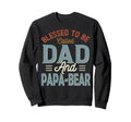 Blessed To Be Called Dad And Papa Sweatshirt - Aesthetic Graphic Men Women - T-Shirt, Sweatshirt, Hoodie