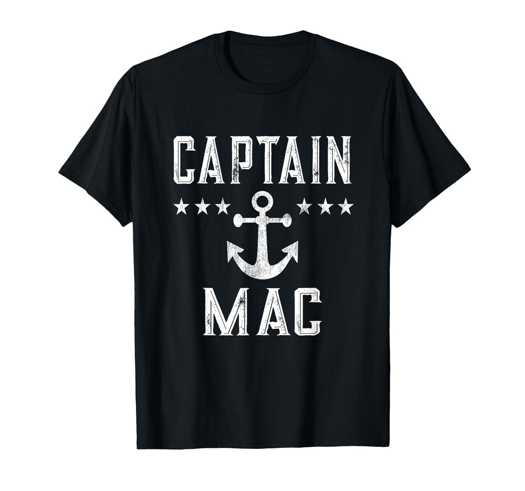 Captain Mac Personalized Lake Boating T-Shirt - Novelty Apparel for Adults - T-Shirt, Sweatshirt, Hoodie