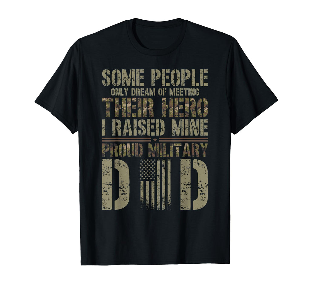 Proud Military Dad Military Father Us T-Shirt - Minimalist Print Unisex - T-Shirt, Sweatshirt, Hoodie