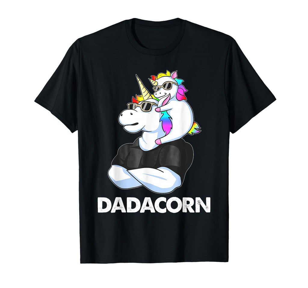 Dadacorn Unicorn Dad And Papa Fathers T-Shirt - Graphic Print for Adults - T-Shirt, Sweatshirt, Hoodie