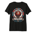 Fathers Day Basketball Dad Tri Blend T-Shirt - Aesthetic Graphic Unisex - T-Shirt, Sweatshirt, Hoodie