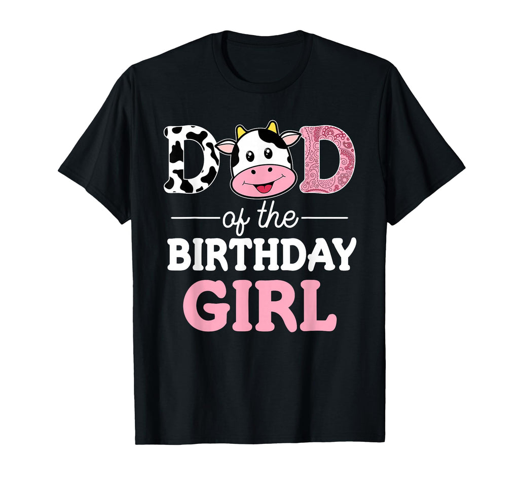 Dad Birthday Farm Cow Daddy Papa 1St T-Shirt - Custom Art Print Men Women - T-Shirt, Sweatshirt, Hoodie