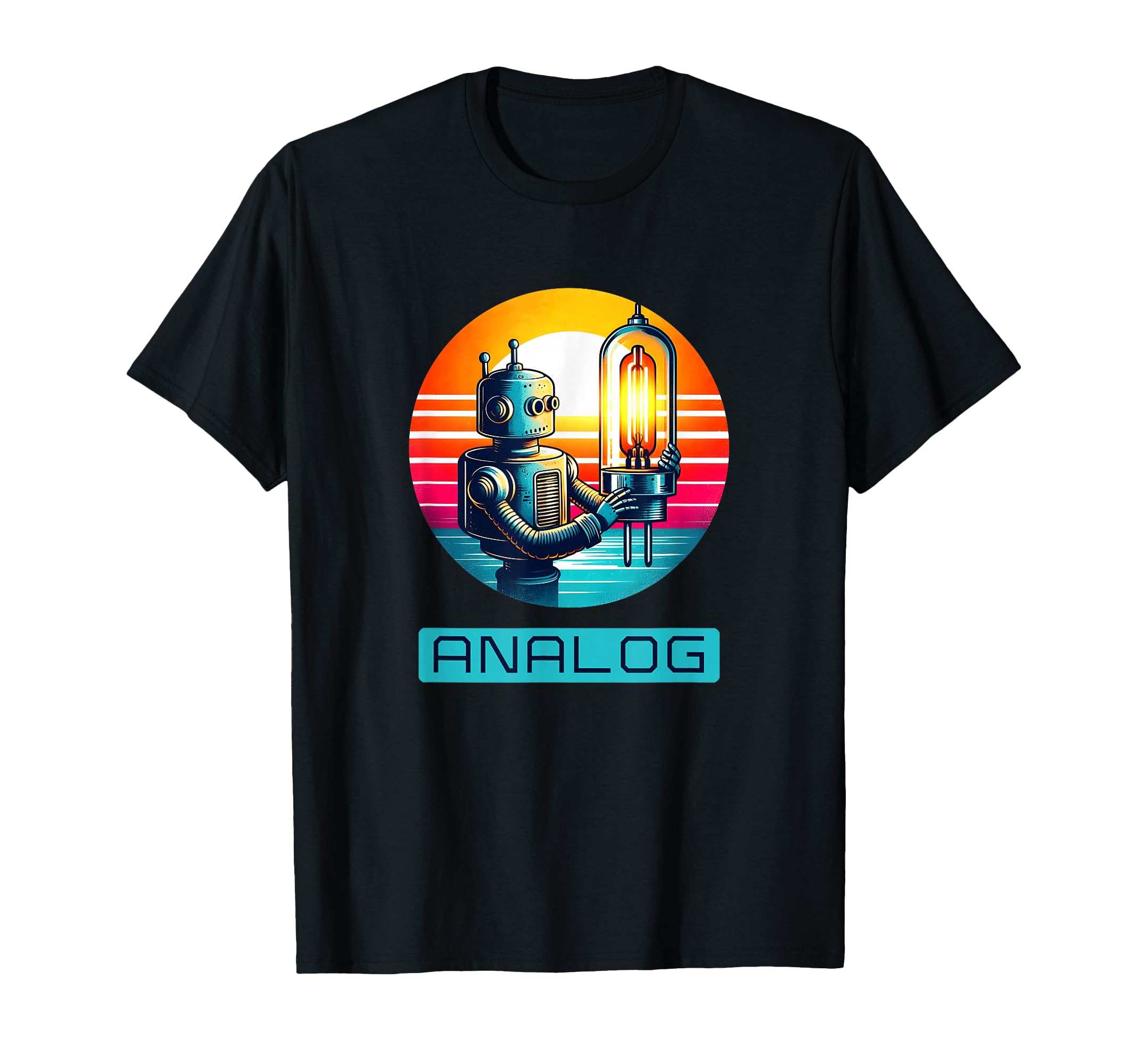 80S Vacuum Tube Amp Analog T-Shirt - Trendy Graphic Men Women - T-Shirt, Sweatshirt, Hoodie