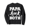 Papa Both Funny Soccer Baseball Papa Sweatshirt - Trendy Graphic Unisex - T-Shirt, Sweatshirt, Hoodie
