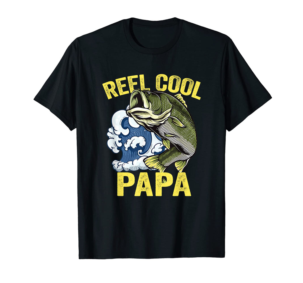 Reel Papa Fishing Fathers Day Papa Daddy T-Shirt - Trendy Graphic Unisex - T-Shirt, Sweatshirt, Hoodie